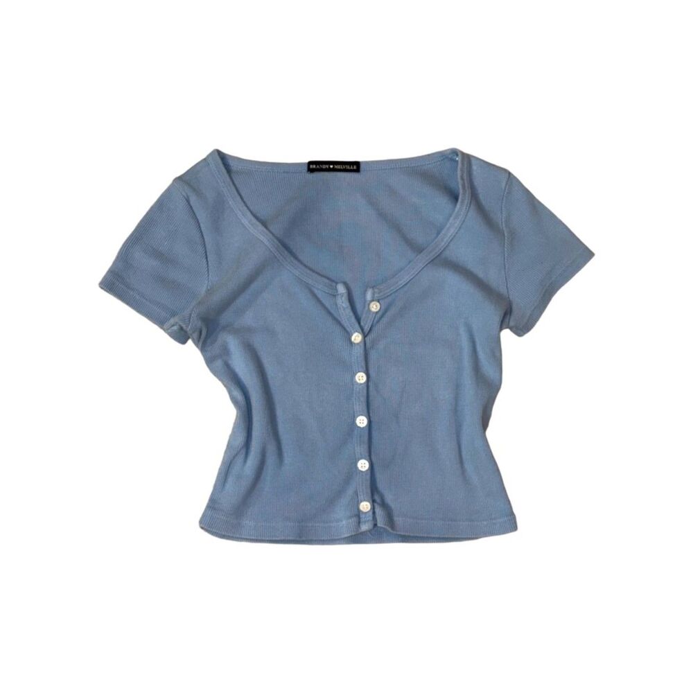 brandy melville blue zelly top
